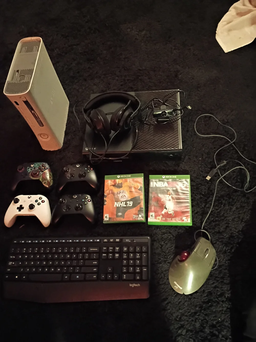 Xbox One Console Bundle with Black Controllers and Headset
